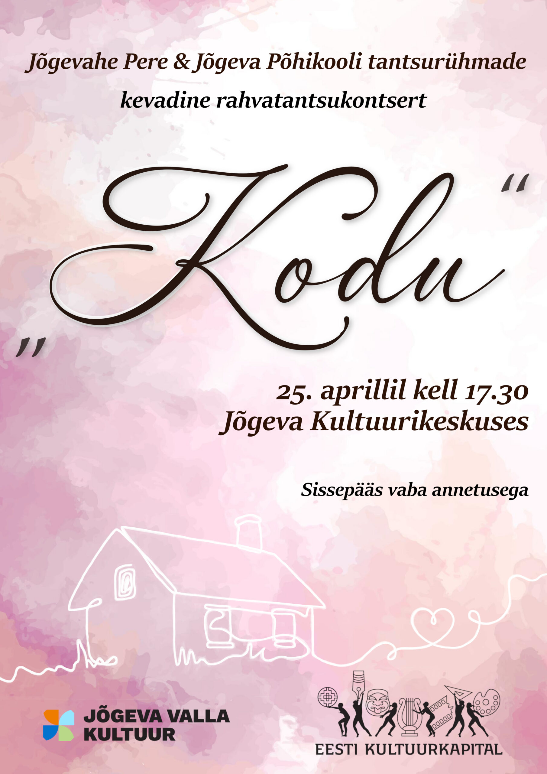 Kevadine rahvatantsukontsert „Kodu“ 2026 aprill 25, kell 17:30 Jõgeva kultuurikeskus Aia tn 6, Jõgeva, 48306, Estonia
The post Kevadkontsert appeared first on J